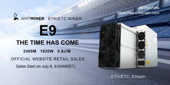 0.8J/M Moc obliczeniowa Asic Whatsminer E9Asic 2400M 1920W
